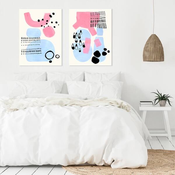 Milking Cow by Ejaaz Haniff 2 Piece Wrapped Canvas Wall Art Set Bed